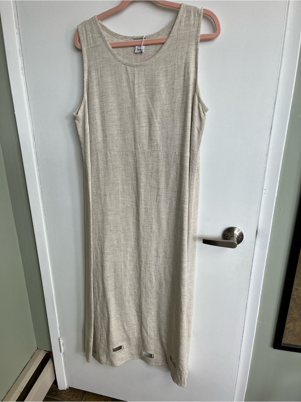 Sleeveless Cream Maxi Dress - Effortless Everyday Style